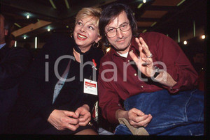 Fotografia d epoca originale Sandra MILO Filippo PANSECA Congresso PSI 1990 ca 35mm vintage slide 1