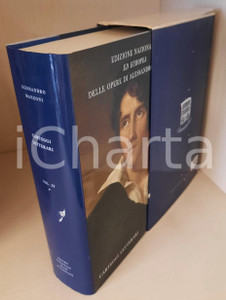 2010 Alessandro MANZONI Carteggi letterari - Vol. 29 tomo I *Ed. Nazionale (6)  Legatura in tela blu, logo "Casa del Manzoni" in oro al centro del piatto, sovraccoperta illustrata, cofanetto in cartoncino.Composizione dei testi nella versione VAL del carattere Baskerville, realizzato nella Stamperia Valdonega di Verona.PAGINE: 684EDITORE: Centro Nazionale Studi Manzoniani - Milano FAIR/discreto minima sbrecciatura al cofanetto e al dorso della sovraccoperta Formato: 22x14 cm originale e autentica 1