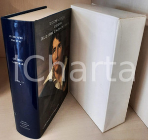 2010 Alessandro MANZONI Carteggi letterari - Vol. 29 tomo I *Ed. Nazionale (12)  Legatura in tela blu, logo "Casa del Manzoni" in oro al centro del piatto, sovraccoperta illustrata, cofanetto in cartoncino.Composizione dei testi nella versione VAL del carattere Baskerville, realizzato nella Stamperia Valdonega di Verona.PAGINE: 684EDITORE: Centro Nazionale Studi Manzoniani - Milano GOOD/buono ma piccola sbrecciatura alla sovraccoperta e piegature e lievi macchie al cartoncino Formato: 22x14 cm originale e autentica 1