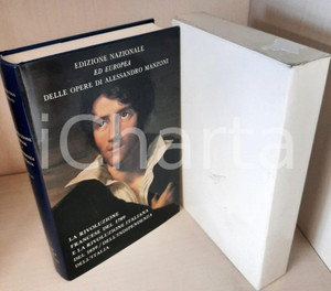 2000 Alessandro MANZONI Rivoluzione francese - Indipendenza Italia - Vol. 15 (4) Edizione Nazionale ed Europea delle opere di Alessandro Manzoni. Legatura in tela blu, logo "Casa del Manzoni" in oro al centro del piatto, sovraccoperta illustrata, cofanetto in cartoncino.Composizione dei testi nella versione VAL del carattere Baskerville, realizzato nella Stamperia Valdonega ad Arbizzano di Verona.PAGINE: 354EDITORE: Centro Nazionale Studi Manzoniani - Milano GOOD/buono volume intonso, ma piccole abrasioni al cofanetto, con lievi macchie Formato: 22x14 cm originale e autentica 1