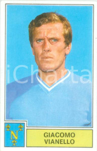 Oggetto da collezione cartaceo PANINI  CALCIATORI 1971  1972 Figurina Giacomo VIANELLO Serie A NAPOLI 1
