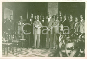 Fotografia d epoca originale 1933 PALERMO Rino PARENTI ricevuto da Michele SPADAFORA Fotografia 1