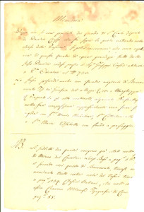 Documento originale, autentico 1846 MILANO Giuseppe CONSOLE DALL ARMI dona quadro a Basilica SAN LORENZO 1