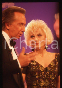 Fotografia d epoca originale Gilda GIULIANI Mike BONGIORNO C era una volta Festival 1989 35mm vintage slide 3 1