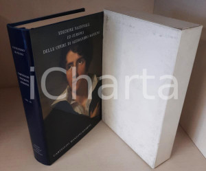 2003 Alessandro MANZONI Carteggio Manzoni-Rosmini *Vol. 28 (1) Ed. Nazionale Edizione Nazionale ed Europea delle opere di Alessandro Manzoni. Legatura in tela blu, logo "Casa del Manzoni" in oro al centro del piatto, sovraccoperta illustrata, cofanetto in cartoncino.Composizione dei testi nella versione VAL del carattere Baskerville, realizzato nella Stamperia Valdonega ad Arbizzano di Verona.PAGINE: 239EDITORE: Centro Nazionale Studi Manzoniani - Milano GOOD/buono volume intonso, minime macchie e abrasione al cofanetto Formato: 22x14 cm originale e autentica 1