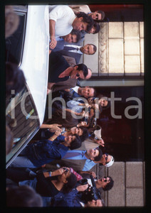 Fotografia d epoca originale Sylvester STALLONE ed Andrea WIESER  MILANO 1994 35 mm vintage slide 1