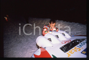 Fotografia d epoca originale Carlos SAINZ  WRC INTERNATIONAL SWEDISH RALLY 1998 35 mm vintage slide 3 1
