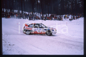Fotografia d epoca originale TOYOTA COROLLA WRC  WRC SWEDISH RALLY 1998 35 mm vintage slide 1