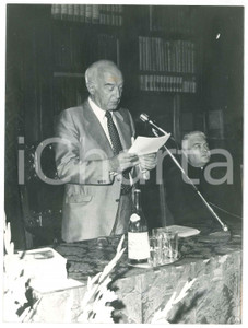Fotografia d epoca originale 1980 ca VERONA Biblioteca Capitolare  Luigi GUI Mons. Mario PERUZZI  Foto 1