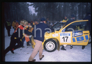 Fotografia d epoca originale SEAT IBIZA KIT CAR EVO2  WRC SWEDISH RALLY 1998 35 mm vintage slide 2 1