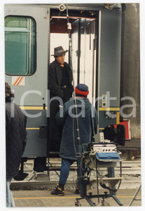 Fotografia d epoca originale 1994 FERROVIE DELLO STATO Adriano CELENTANO Backstage spot  Foto 10x15 cm 24 1