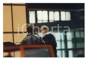 Fotografia d epoca originale 1994 FERROVIE DELLO STATO Adriano CELENTANO Backstage spot  Foto 15x10 cm 32 1