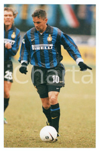 Fotografia d epoca originale 2000 ca CALCIO  INTER FC Roberto BAGGIO in campo  Foto 13x20 cm 1 1