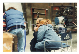 Fotografia d epoca originale 1994 FERROVIE DELLO STATO Adriano CELENTANO Backstage spot  Foto 15x10 cm 47 1