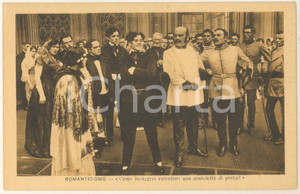 Cartolina originale da collezione 1915 CINEMA MUTO Romanticismo  Mangerei una costoletta di porco Cartolina 1