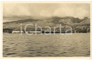 Fotografia d epoca originale 1930 ca PAPEETE POLINESIA Veduta del porto dal mare  Foto anonima 14x9 cm 1