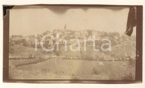 Fotografia d epoca originale 1900 ca BOSSOLASCO CN Veduta panoramica  Foto RARA 12x7 cm 1
