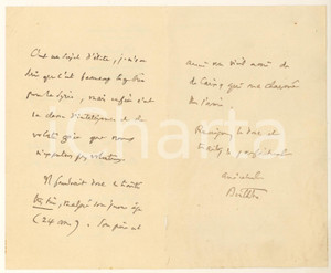 Autografo originale 1920 PARIS Affaires Ã©trangÃ¨res  Lettre Philippe BERTHELOT Autographe 1