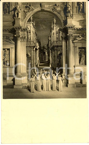 Fotografia d epoca originale 1937 VICENZA TEATRO OLIMPICO I sette contro Tebe Tusnelda RISSO in scena FOTO 1
