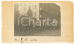 Fotografia d epoca originale 1922 BRESCIA ESCURSIONISMO Congresso Mondiale UOEI  Corteo  Foto 15x9 cm 1
