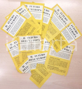 Documento originale, autentico Febbraio 1943 WW2 LOMBARDIA  Lotto 10 manifestini aerei PROPARAGANDA ALLEATA 1