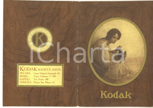 Materiale pubblicitario d’epoca 1925 ca FOTOGRAFIA  KODAK Busta pubblicitaria illustrata per fotografie 1