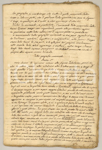 Manoscritto, lettera originale 1800 ca ANONIMO Della geografia universale  Manoscritto INCOMPLETO 38 pp. 1