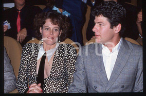 Fotografia d epoca originale 1986 Sigourney WEAVER Jim SIMPSON Festival VENEZIA 35 mm vintage slide 20 1