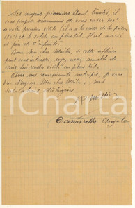 Autografo originale 1938 Serial killer Roger MILLION  Lettera dal carcere pro compagno AUTOGRAFO 1