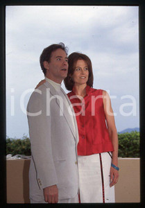 Fotografia d epoca originale 1990 ca Sigourney WEAVER Kevin KLINE Festival CANNES 35 mm vintage slide 1 1