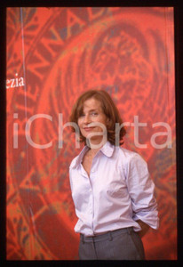 Fotografia d epoca originale 2000 Isabelle HUPPERT  57 Mostra del cinema VENEZIA 35 mm vintage slide 2 1