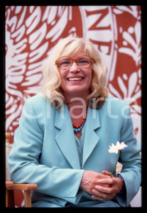 Fotografia d epoca originale 1990 ca Monica VITTI Mostra del cinema di VENEZIA  35 mm vintage slide 1