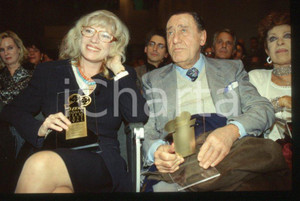 Fotografia d epoca originale 1995 ca Alberto SORDI Monica VITTI Roma Film Festival  35 mm vintage slide 1