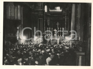 1953 MILANO Chiesa S. Alessandro - Funerali attore Ruggero RUGGERI *Foto (9) Fotografia originale d'epoca. FAIR/discreto lievi graffi; residui cartacei al verso; lievi increspature Formato: 24x18 cm originale e autentica 1