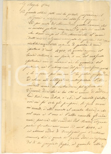 1858 PONTOGLIO (BS) Lettera Francesco DONATI *15 cent. rosso vermiglio su busta Lettera originale d'epoca, inviata da Francesco Donati ad Angerlo Bianchi (Brescia), relativa al saldo di un credito.Affrancata con raro bollo 15 cent. rosso vermiglio, timbro lineare "Chiari".PAGINE: 4 (2 scritte) FAIR/discreto piegature d'epoca e gualciture  originale e autentica 1