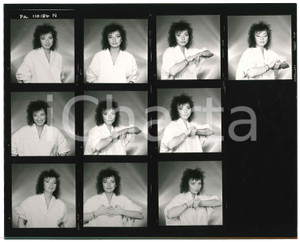 1980 ca ITALIA - MUSICA Gianna NANNINI Ritratto della cantante - Foto 10 provini Fotografia d'epoca composta da 10 provini. GOOD/buono  Formato: 25x20 cm originale e autentica 1
