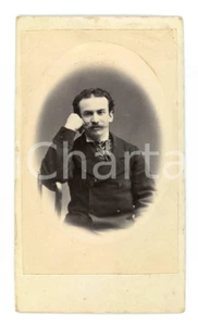 Fotografia d epoca originale 1890 ca MILANO Ritratto maschile  Foto C. MAGNETTI  CDV 1