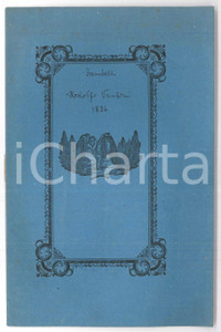1857 BRESCIA Discorso Pietro ZAMBELLI nelle esequie dell'arch. Rodolfo VANTINI Pubblicazione a stampa, originale d'epoca, dal titolo completo: "Nelle esequie dell'architetto Rodolfo Vantini discorso dell'ab. Pietro Zambelli, detto nella chiesa del campo santo di Brescia il 19 dicembre 1856".PAGINE: 15EDITORE: Brescia - Tip. Vescovile del Pio Istituto CONDIZIONI:FAIR/discreto lievi tracce d'uso; minime fioriture in copertinaFORMATO: 14x21 cm originale e autentica 1