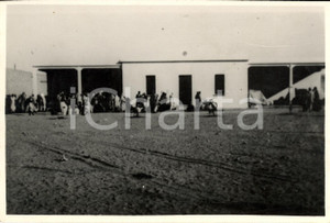 Fotografia d epoca originale 1932 AGEDABIA LIBIA La baladiya e il mercato coperto Fotografia 1
