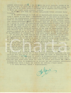 1938 ROMA Antonio MARINI - Bibliografia sul trucco artistico *AUTOGRAFO Lettera dattiloscritta, con firma autografa, di Antonio Marini, celebre truccatore del Regio Teatro dell'Opera di Roma.Marini invia al suo destinatario una bibliografia delle opere esistenti all'epoca sul tema del trucco artistico, annunciando la propria.PAGINE: 1 (2 facciate) FAIR/discreto piegature d'epoca Formato: 22x28 cm originale e autentica 1