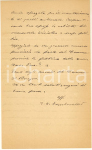 Autografo originale 1911 BOVEGNO Lettera don Antonio ZAMBONARDI  Notizie storiche Autografo 1