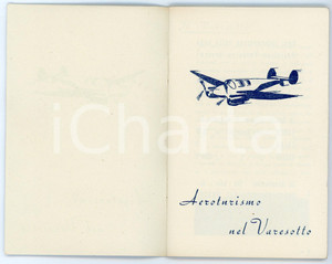 1955 ca PROVINCIA DI VARESE Aeroturismo nel Varesotto - Pubblicazione Pubblicazione illustrata d'epoca.EDITORE: Saita - Busto ArsizioPAGINE: 31 FAIR/discreto lievi smussature agli angoli delle pagine Formato: 8x13 cm originale e autentica 1