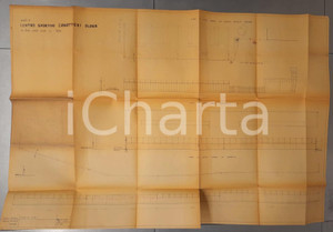 Mappa, planimetria storica 1963 MILANO NAVIGLI Progetto centro sportivo CANOTTIERI OLONA  Muri di cinta 1 Mappa, planimetria storica 1963 MILANO NAVIGLI Progetto centro sportivo CANOTTIERI OLONA  Muri di cinta 1