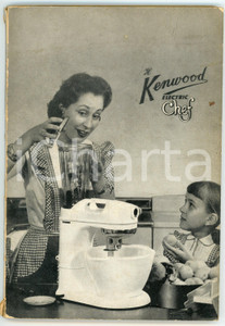 1955 ca KENWOOD Electric chef - Catalogo illustrato con ricettario Catalogo illustrato d'epoca.EDITORE: Tipografia F. Apollonio - BresciaPAGINE: 130 POOR/danneggiato Macchie, lievi abrasioni e piccoli strappi in copertina, bruniture alle pagine Formato: 16x24 cm originale e autentica 1