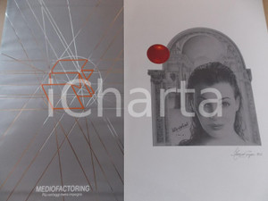 Opera d’arte autentica 1986 FRANCO SCLEPI Kelly  A portrait Litografia su cartaseta MEDIOFACTORING 2 1