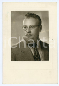 Fotografia d epoca originale 1940 ca PARMA Ritratto del Dott. Capra  Foto VAGHI 11x17 cm 1