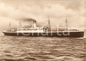 Cartolina originale da collezione 1955 ca MARINA MERCANTILE Piroscafo SANTA CRUZ Società navigazione ITALIA 4 1