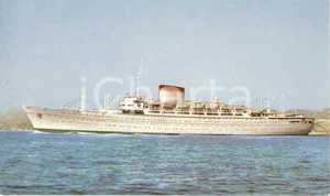 Cartolina originale da collezione 1950 ca MARINA MERCANTILE Motonave AUGUSTUS Navigazione ITALIA Cartolina 2 1