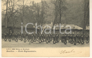Cartolina originale da collezione 1906 BOUILLON FRANCE Ecole Régimentaire  Carte postale CPA 1 Cartolina originale da collezione 1906 BOUILLON FRANCE Ecole Régimentaire  Carte postale CPA 1