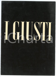 1950 MILANO Piccolo Teatro I GIUSTI Regia di Giorgio STREHLER Programma Pubblicazione illustrata d'epoca.PAGINE: 4 FAIR/discreto Lievi smussature agli angoli, piccole abrasioni in copertina Formato: 17x23 cm originale e autentica 1